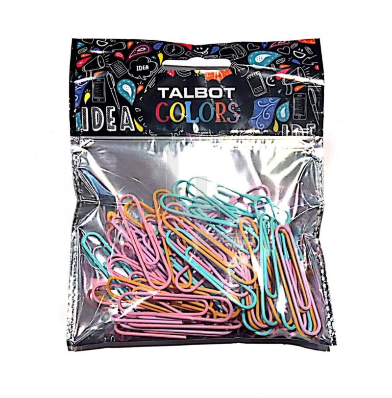 BROCHES CLIPS 50mm.x50u.MULTICOLOR TALBOT