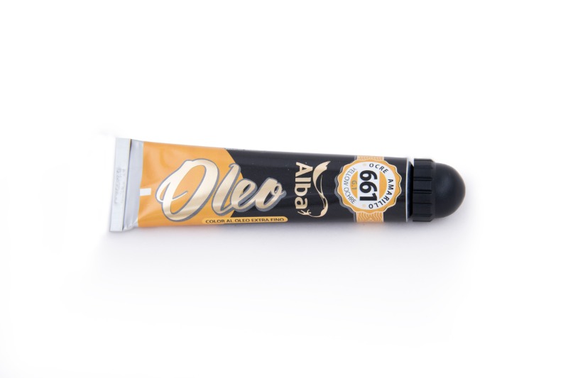 OLEO 60cc.OCRE AMARILLO ALBA