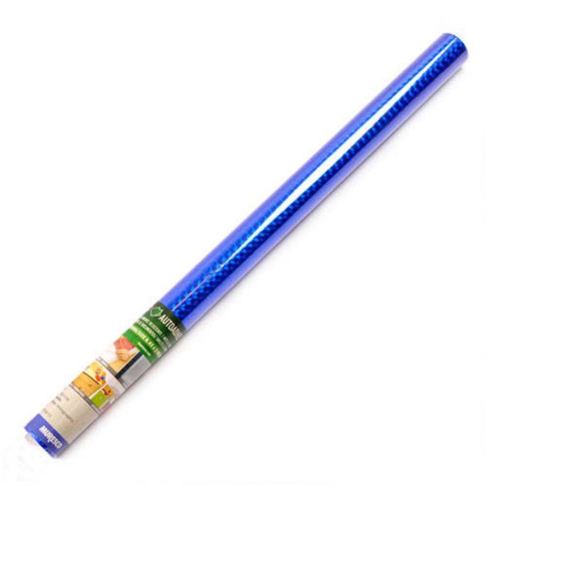 PVC AUTOADH.45cm.x2m.HOLOGR. AZUL