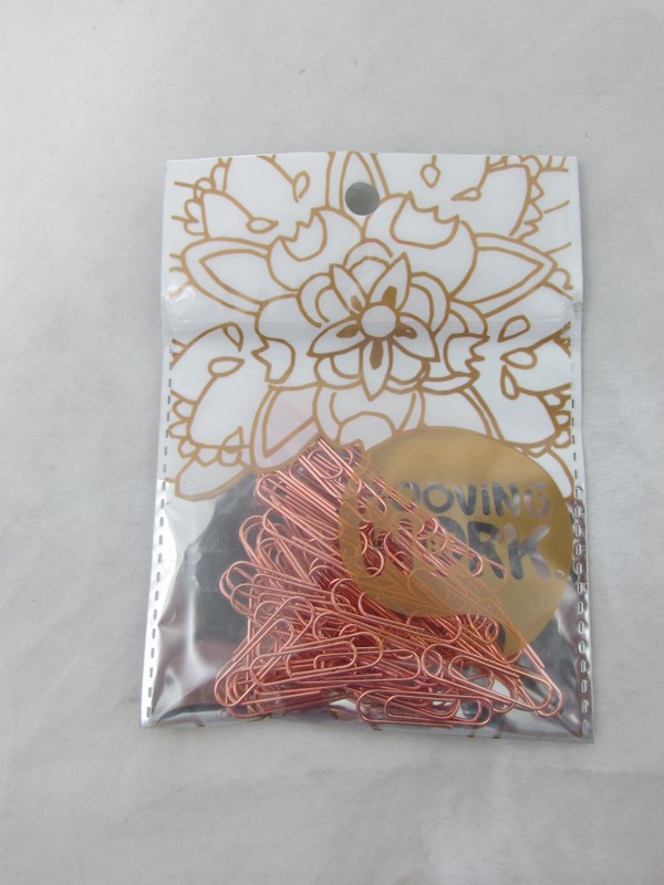 BROCHES CLIPS 28mm.x60u. GOLDEN ROSE.