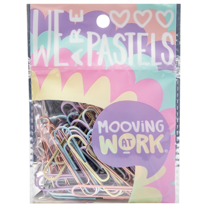 BROCHES CLIPS 50mm.x25u.PASTEL