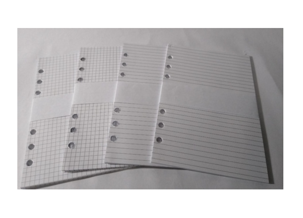 REPUESTO N*8 CUADRICULADO x25hjs. 6 PERFORACIONES