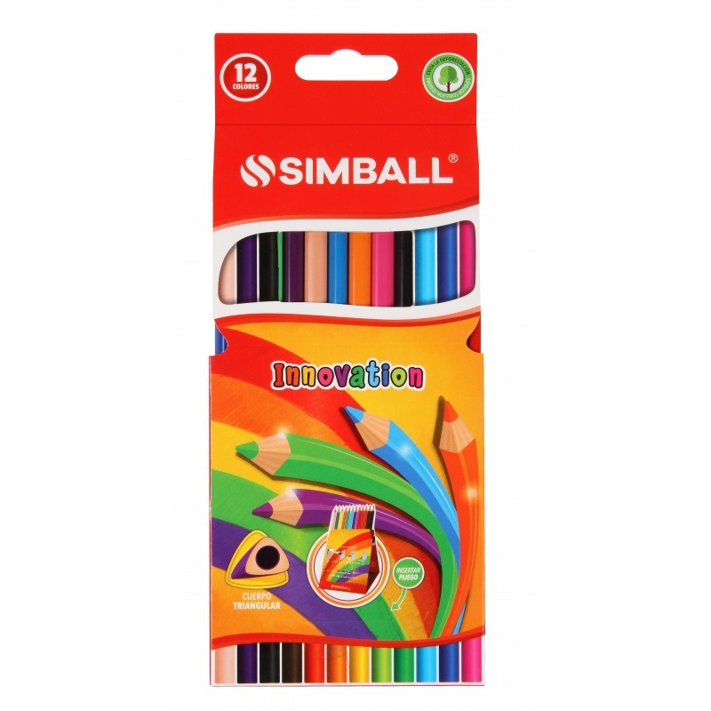 LAP.COLORESx12u.LARGOS INNOVATION SIMBALL