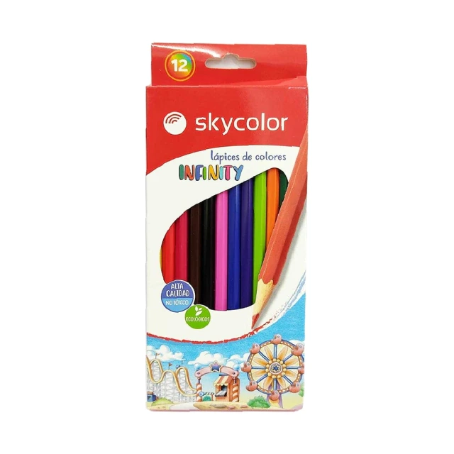 LAP.COLORES x12u.LARGOS INFINITY SKYCOLOR