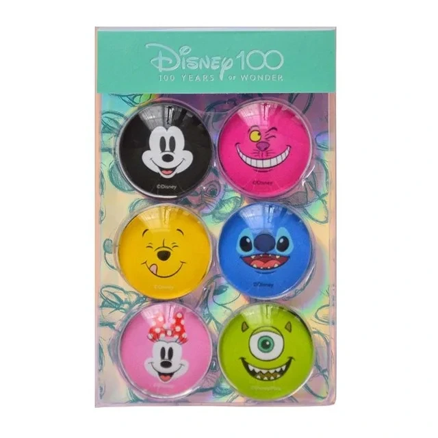 IMANES CIRCULARES X 6u. 30mm.  DISNEY 100